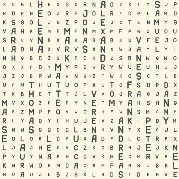 Sorunsuz adları desen. Soyut yazı tipi arka plan. En az grafiği