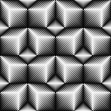 Sorunsuz küp desen. 3D soyut geometrik doku