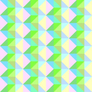 Sorunsuz yeşil zikzak süsleme. Vektör soyut geometrik bilmece