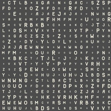 Sorunsuz mektup desen. Soyut minimalist grafik tasarım