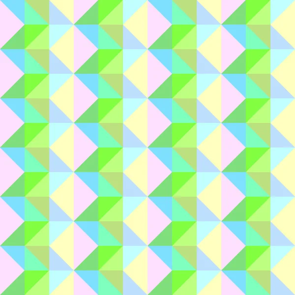 Seamless Green ZigZag Ornament. Patter Geometrik Abstrak Vektor - Stok Vektor