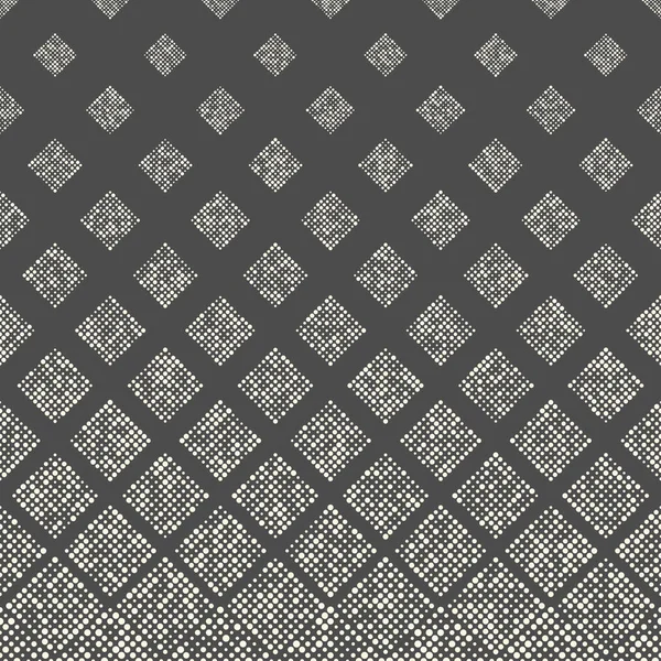 Bezproblémové Rhombus vzor. Abstraktní černobílý Gradient Ornament — Stockový vektor