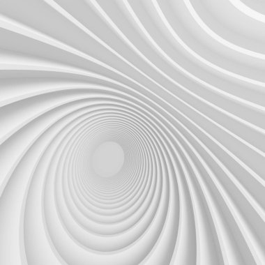 Geometrik dairesel inşaat. Futuristik binada yapı