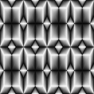 Dikişsiz degrade desen. 3D soyut geometrik doku