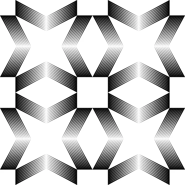 Seamless Monochrome Geometric Pattern. Vector Line Texture — Stock Vector