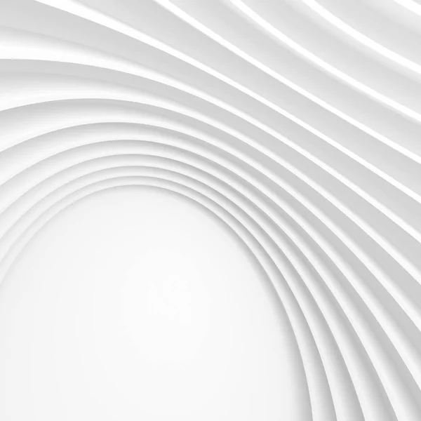 White Modern Architecture Background. Edifício circular abstrato — Fotografia de Stock
