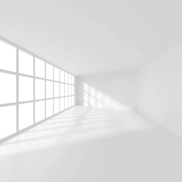 Witte moderne kamer met raam. Kantoor interieurdesign — Stockfoto