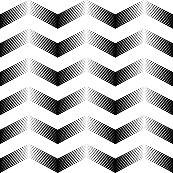 Patrón Zigzag sin costuras. Raya y Lin blanco y negro abstracto — Archivo Imágenes Vectoriales