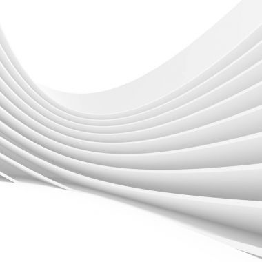 Beyaz mimari daire. Soyut iç tasarım