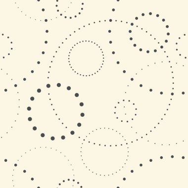 Kesintisiz Daire desen. Soyut tek renkli nokta arka plan