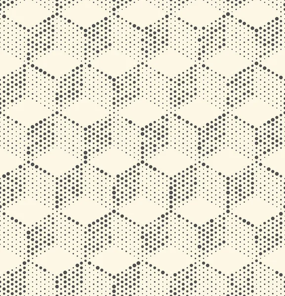 Sömlös 3d kub mönster. Abstrakta prickar bakgrund — Stock vektor
