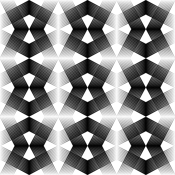 Textura de rejilla abstracta. Fondo de pantalla sin costuras Monocromo — Vector de stock
