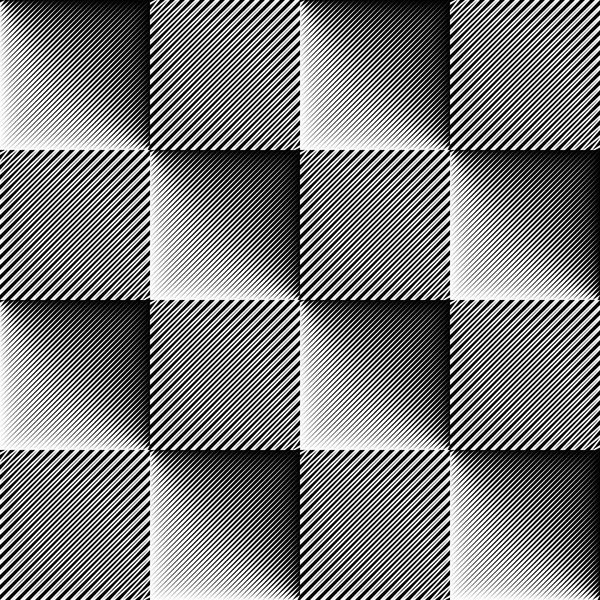 Abstrakt svartvitt bakgrund. Vector regelbunden textur. Minimal — Stock vektor