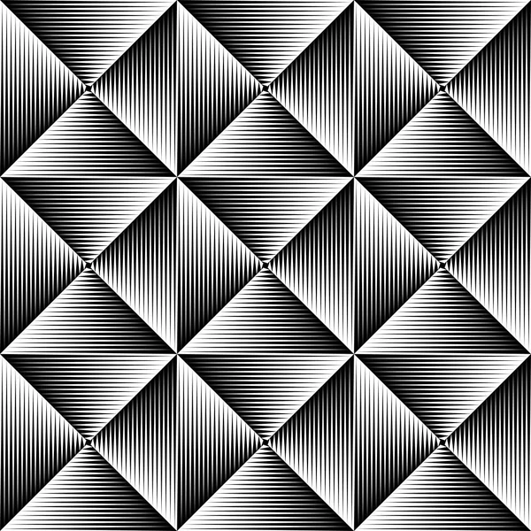 Modèle sans couture de rayures dégradées. Illusion optique abstraite Retour — Image vectorielle