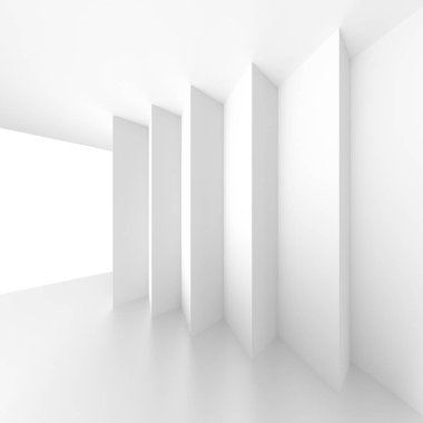 Mimari tasarım. En az Modern arka plan. Sütun 