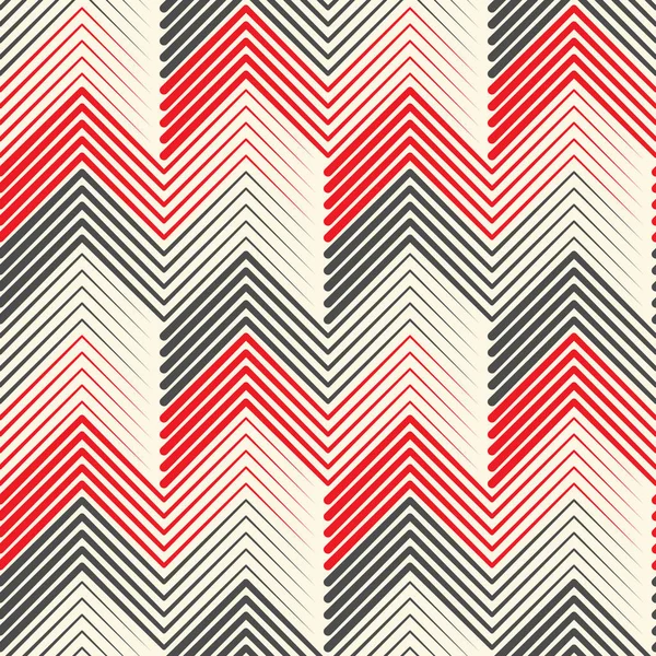 Seamless Zig Zag Wallpaper. Geometric Black and White Chevron Te — Stock Vector