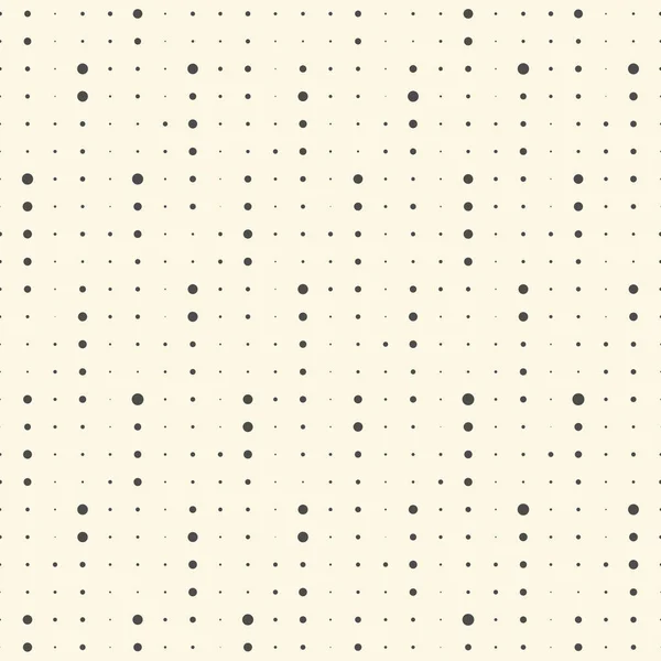 Eindeloze Dots patroon. Minimale Spots achtergrond — Stockvector
