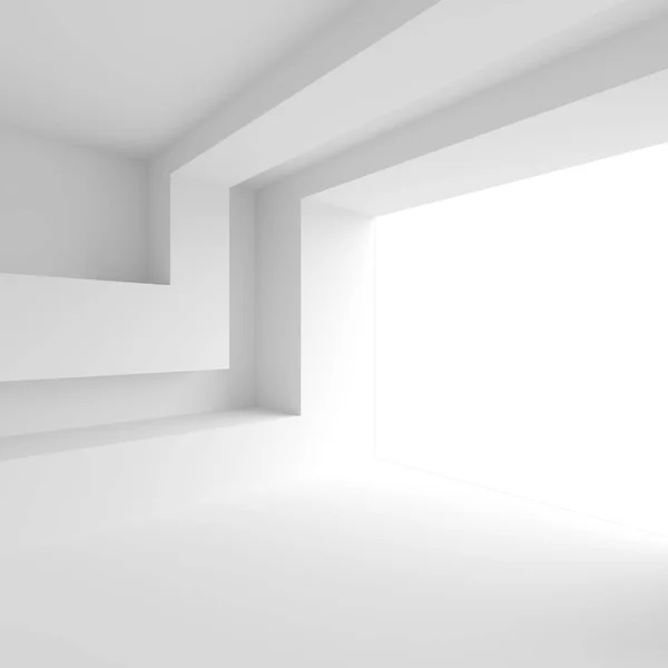 Salle vide blanche 3d — Photo