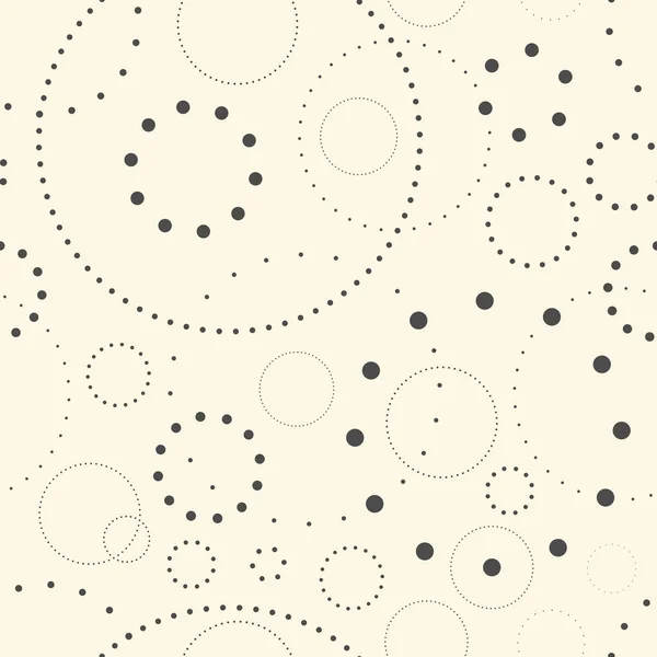 Sömlös cirkulärt mönster. Abstrakt sätt bakgrund — Stock vektor