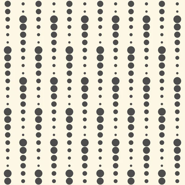 Patrón de puntos sin costura. Fondo de círculo blanco y negro vectorial — Archivo Imágenes Vectoriales