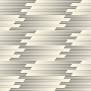 Kesintisiz yatay çizgi deseni. Vektör siyah ve beyaz Backgro