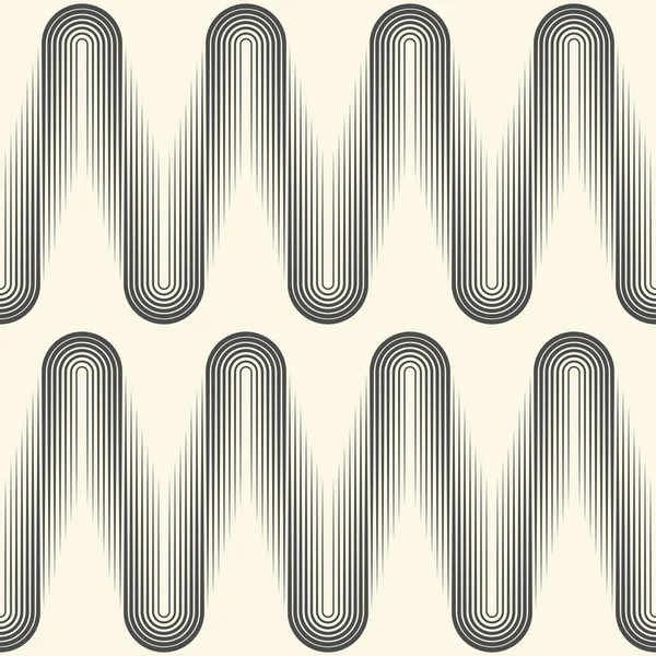Motivo d'onda senza soluzione di continuità. Carta da parati striscia minima — Vettoriale Stock