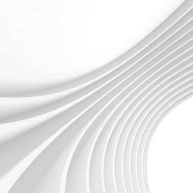 Mimari arka plan. Beyaz daire 3D render