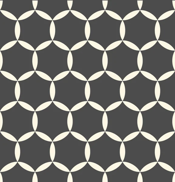 Minimal Flower Grafisk Design. Sömlös hexagonala mönster — Stock vektor