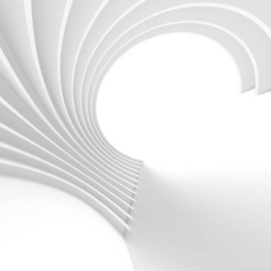 Soyut teknoloji duvar kağıdı. Beyaz tünel arka plan