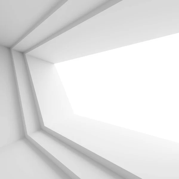 추상 인테리어 개념입니다. 창 흰색 현대 방 — 스톡 사진