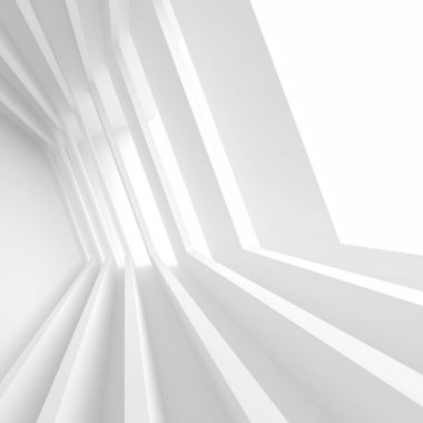 Bina Modern arka plan. Beyaz en az iç tasarım