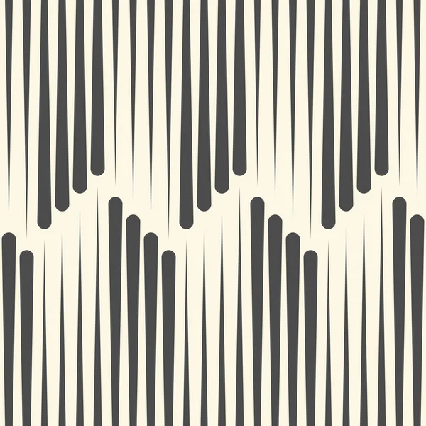 Fondo de pantalla de raya vertical sin costuras. Tex blanco y negro abstracto — Vector de stock