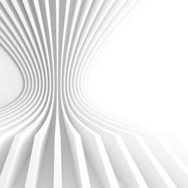 Modern mimari arka plan. Beyaz daire tünel oluşturma, 