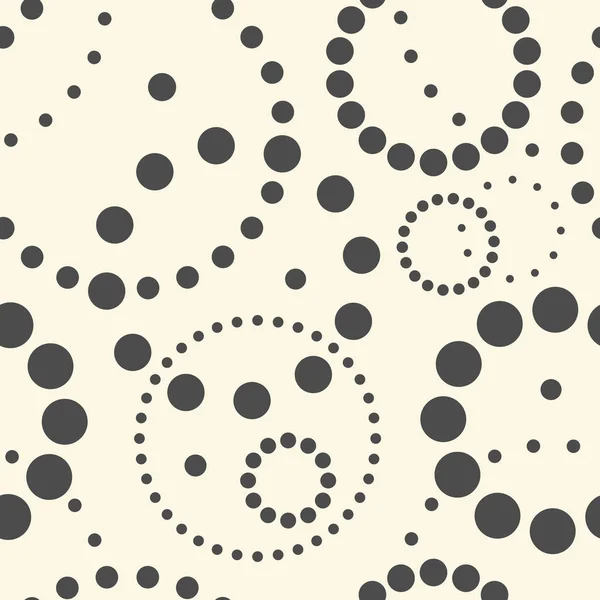 Papel de parede círculo sem costura. Textura de ponto abstrato — Vetor de Stock