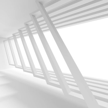  Soyut iç tasarım. Beyaz Modern arka plan