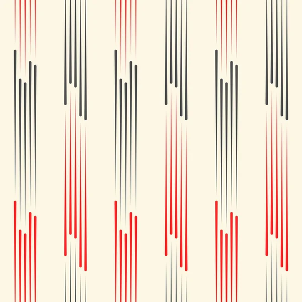 Abstrakt röd och svart bakgrund. Sömlös vertikala mönster — Stock vektor