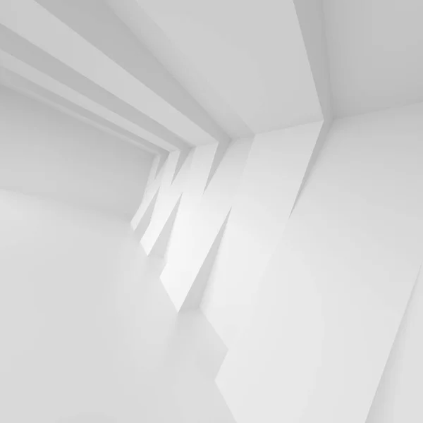 Interior design bianco. Sfondo di architettura moderna — Foto Stock