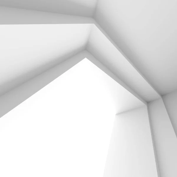 Weißer Architektur Hintergrund. abstraktes Minimalfenster — Stockfoto