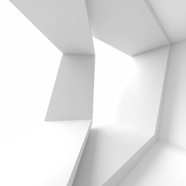 Modern salonu iç arka plan. Pencere ile beyaz boş oda