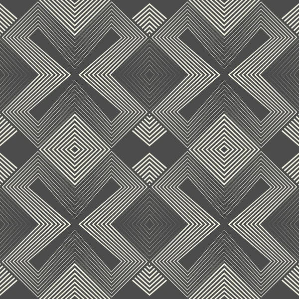 Adorno geométrico abstracto. Fondo de pantalla sin fin Monocromo — Archivo Imágenes Vectoriales