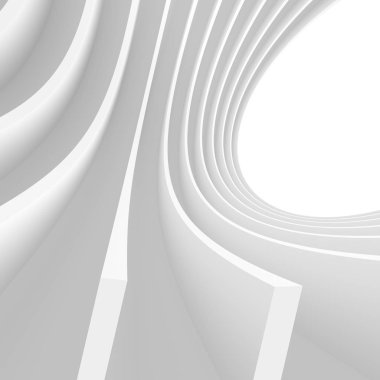 Soyut teknoloji duvar kağıdı. Beyaz tünel arka plan