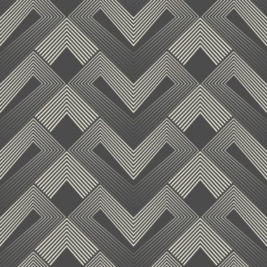 Sorunsuz Zig Zag desen. Aztek arka plan. Vektör Regu