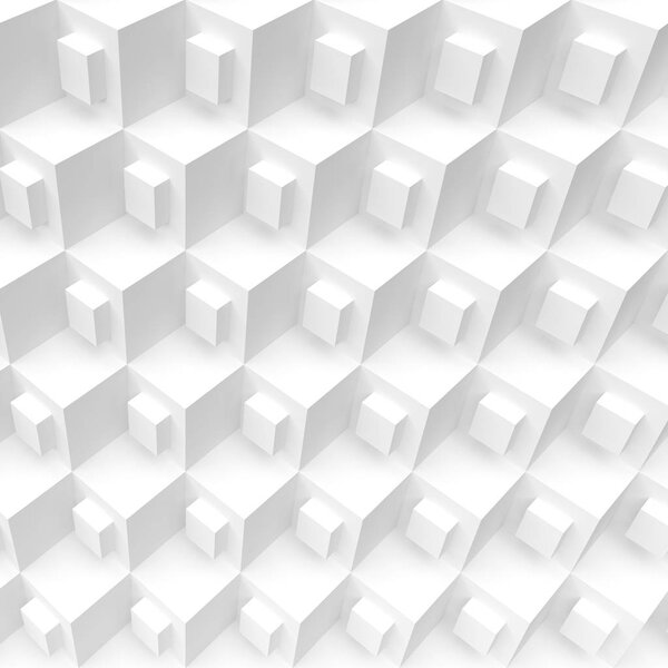 Abstract Cubes Background. Creative Geometric Shape. 3d Rendering