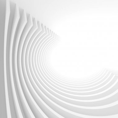 Soyut teknoloji duvar kağıdı. Beyaz tünel arka plan