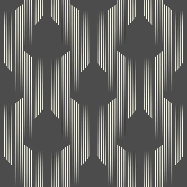 Seamless Vertical Line Pattern. Vector Black and White Striped B — Stock Vector