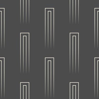 Kesintisiz dikey çizgi deseni. B vektör siyah ve beyaz çizgili