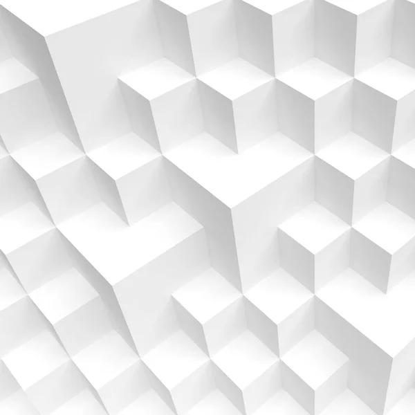 White Cube-Konstruktion. kreatives Industriekonzept. moderner Bogen — Stockfoto