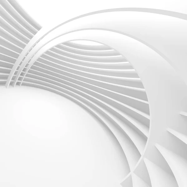 白い建築円形の背景。抽象的な建築設計 — ストック写真