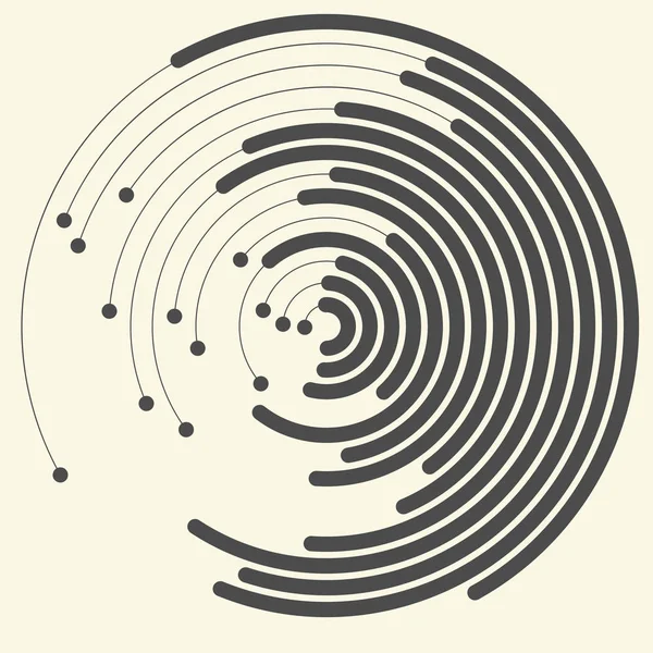 Modernes Logo-Design. abstrakte Kreisform — Stockvektor