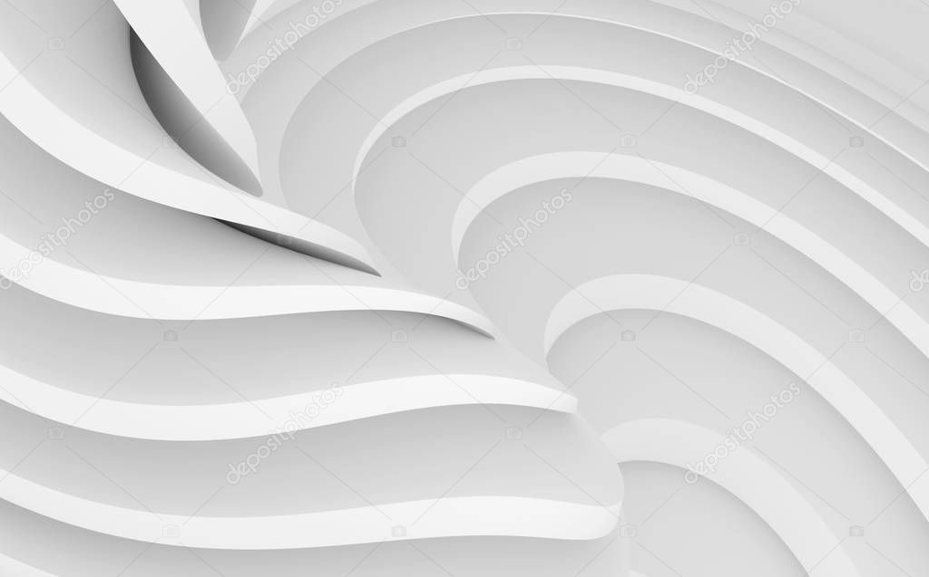 White Abstract Background. Modern Architecture Graphic Design